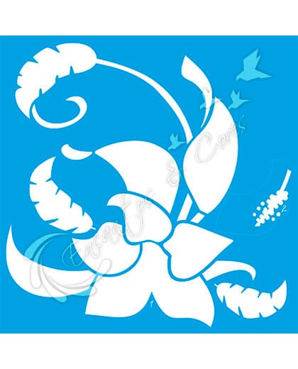 STENCIL LITOARTE STXX-062 FLOR